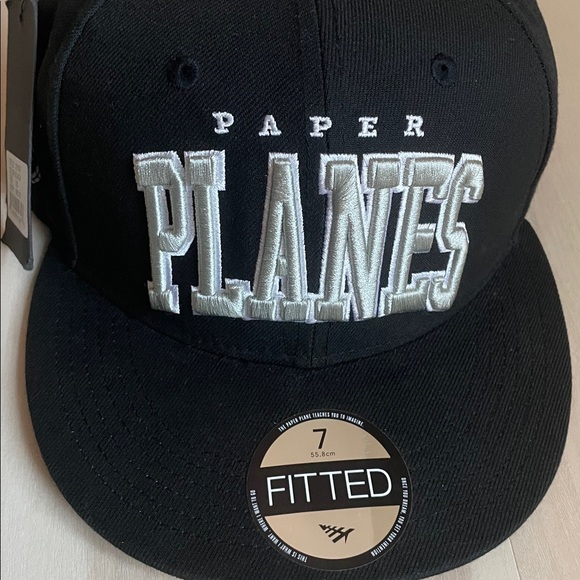 NWT paper planes fitted hat size 7 - Picture 2 of 6